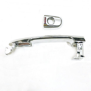 适用吉-利老款远景车门外拉手总成 外扣手门把手锁眼装饰小盖