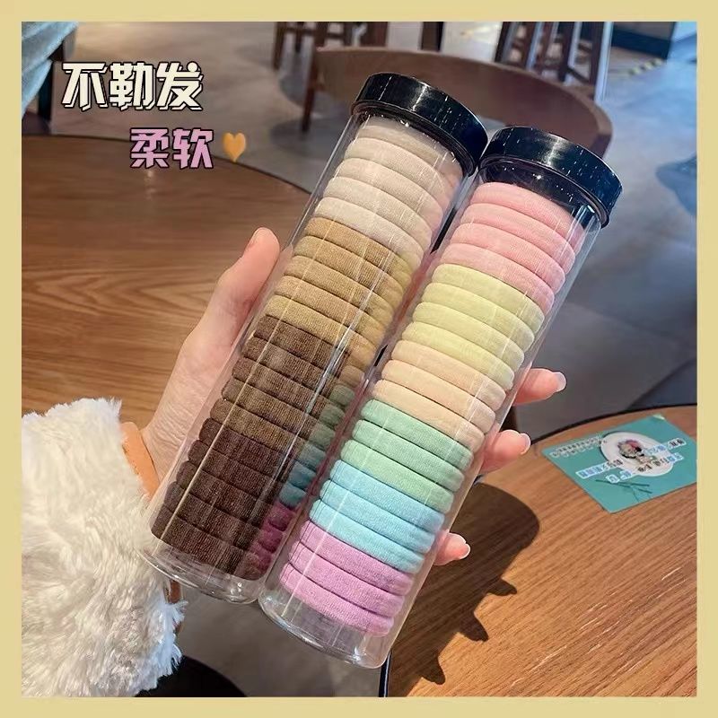 无接缝发圈高弹力皮筋成人扎头发加粗发绳女绑发韩国简约头绳饰品
