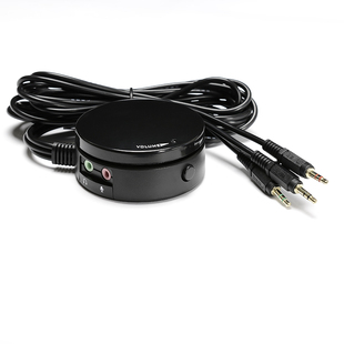 博田Z2升级版 带切换 带话筒接口音箱音量控制器线控器音量调节器