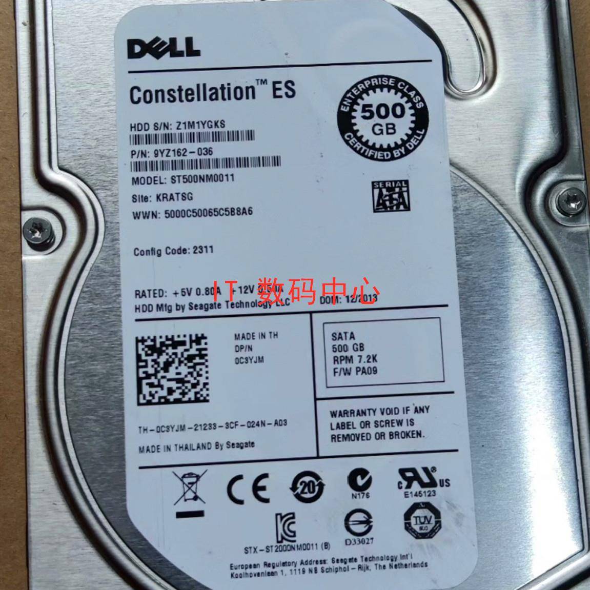 全新 DELL ST500NM0011 9YZ162 500G SATA 3.5 0C3YJM服务器硬盘