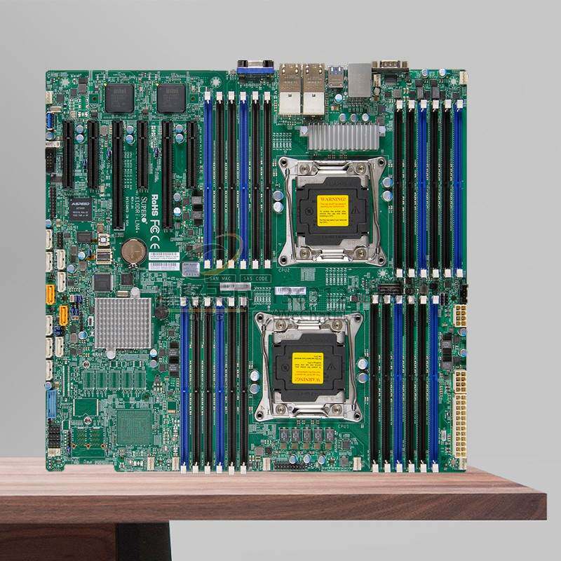 超微x10dri-ln4  lga2011 c612服务器双路主板远程网口 x99 双路