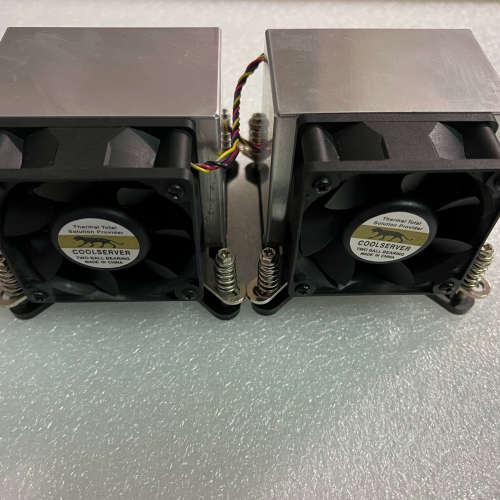 金钱豹2U散热器 暴力侧吹风扇 底片是铜鳍片是铝，