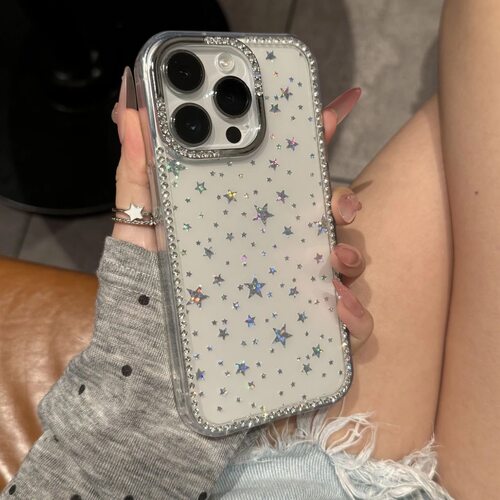 ins高颜值闪钻星星超好看手机壳