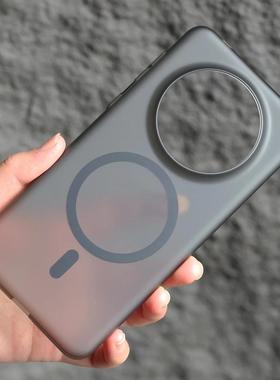 超薄冰雾高级感适用华为mate70手机壳80新款60pro+磁吸充电pc硬壳Pura70pro磨砂不沾指纹50透明散热无线车载