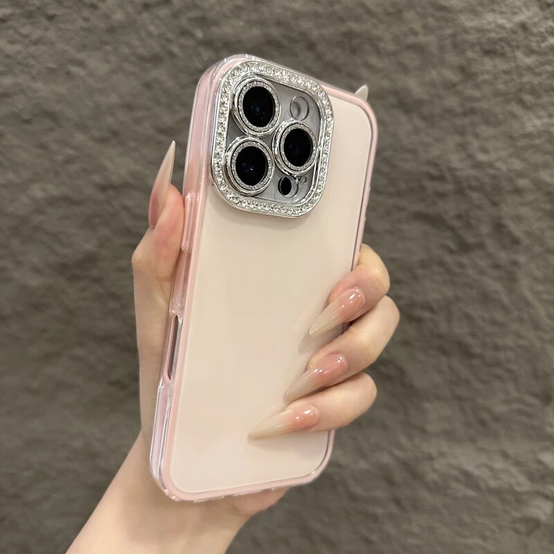 闪钻镜头膜防摔手机壳