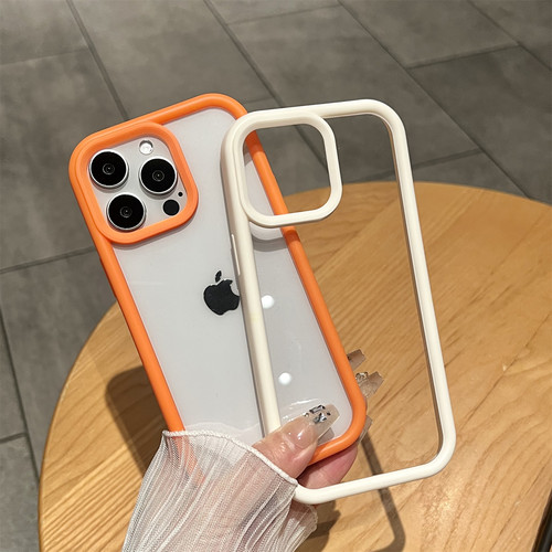 简约磨砂边框防摔透明壳