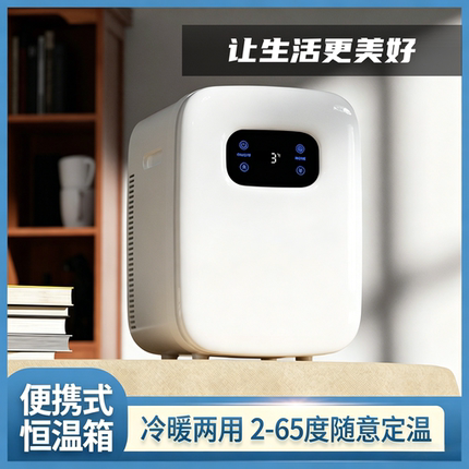 恒温小冰箱便携式恒温可定温2-65度冷暖箱车载家用小型冷藏加热柜