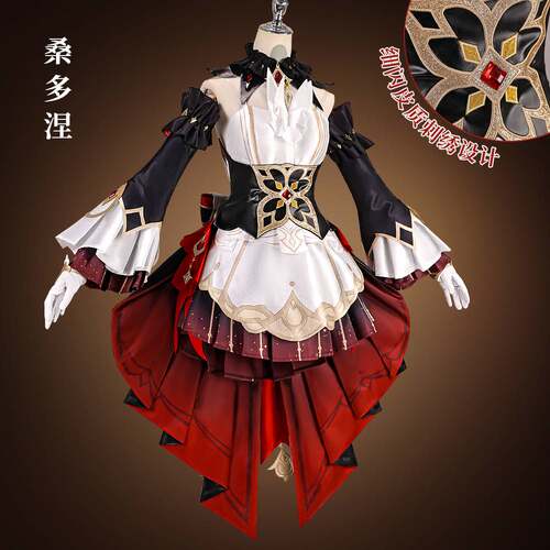 原神cos桑多涅木偶卡池形象c服愚人众cosplay二次元游戏动漫服装