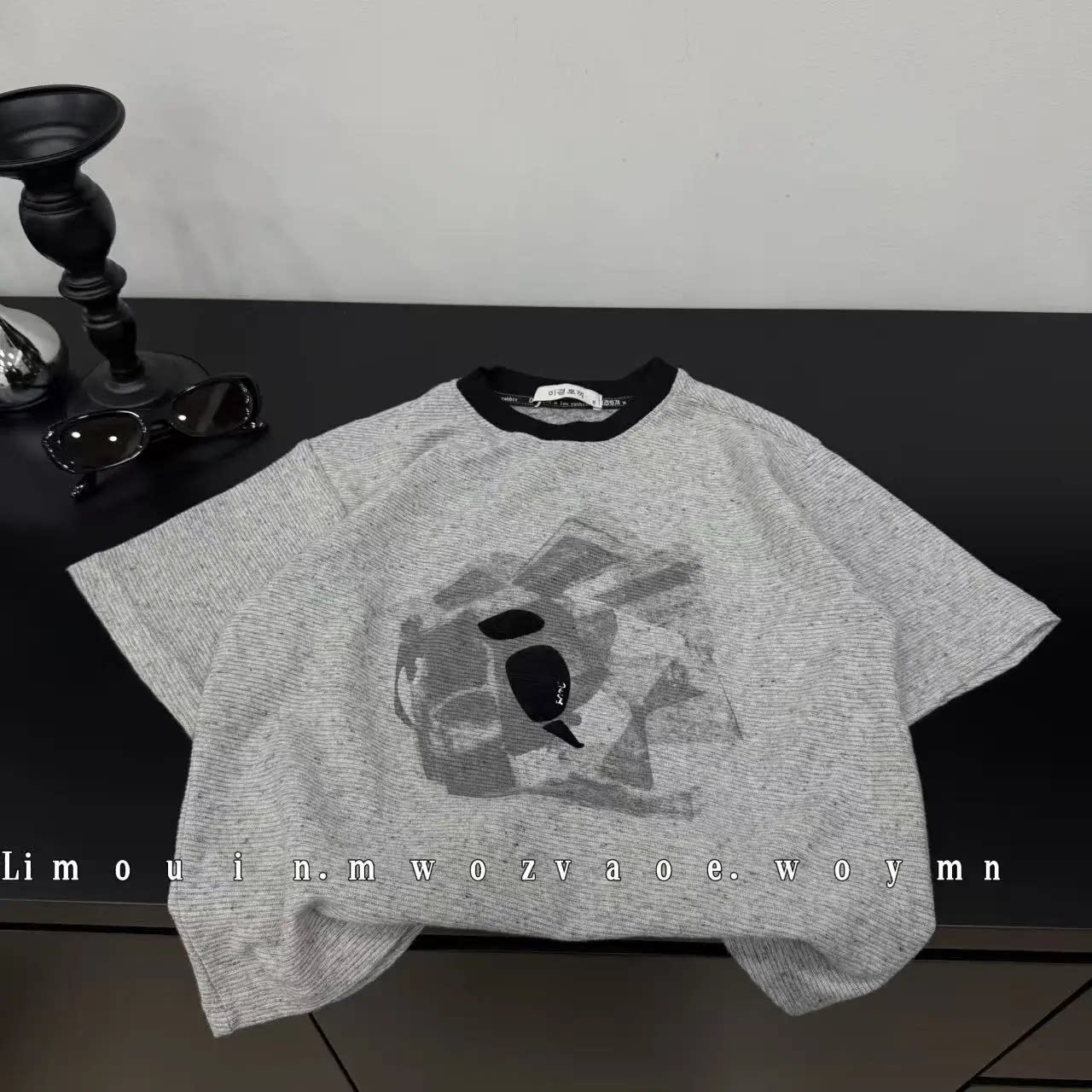 儿童卡通短袖夏季新款圆领宽松男女童韩版小众印花T恤