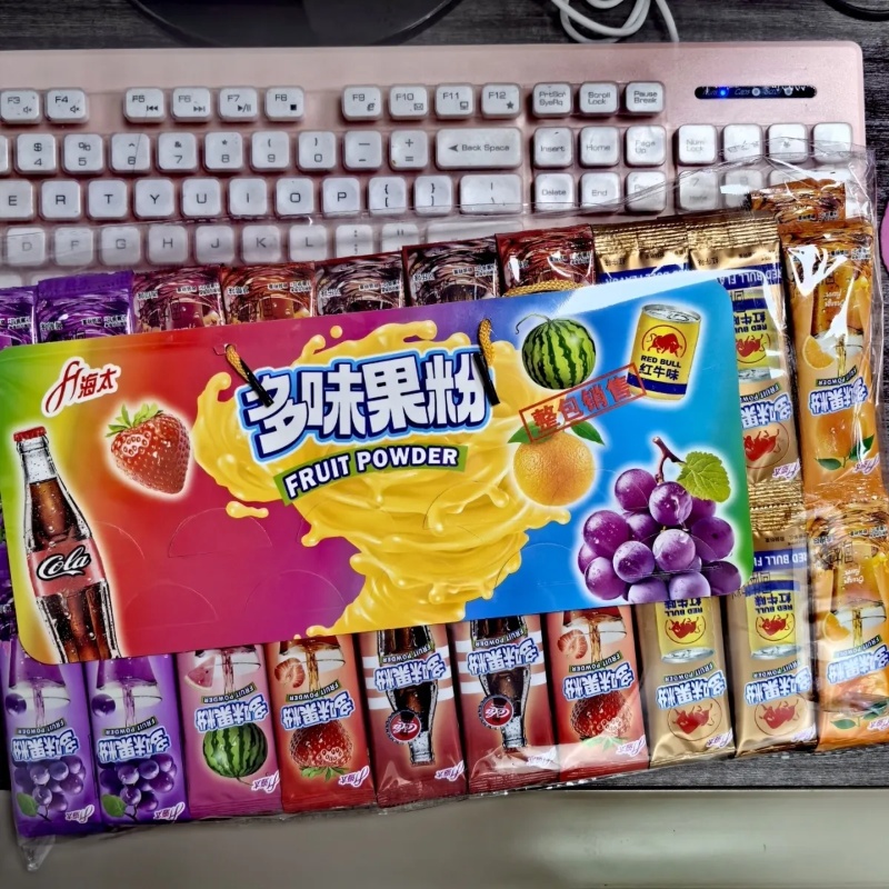 固体饮料果汁粉多种口味冲饮果汁饮品冲剂速溶冰虹牛粉可乐粉