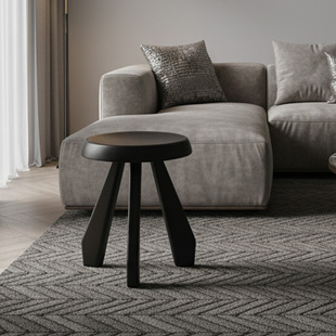 曲美家居实木小凳子家用圆凳客厅卧室矮凳鞋柜换鞋凳便携闲放小凳