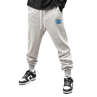 北卡蓝美式篮球长裤秋季束脚NCAA男灰色裤子AJ长裤训练运动卫裤