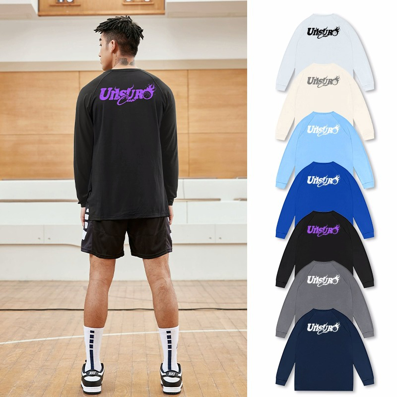 美式修身篮球运动休闲长袖