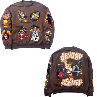 纯原男女情侣款 部分无领标 铁臂某童木万针刺绣毛巾贴布刺绣自留款