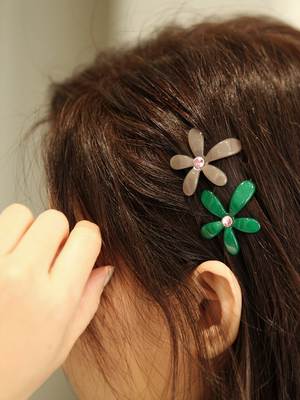 韩国进口发饰AZ小巧花朵发夹