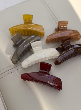 韩国进口发饰AZNAVOUR AZ三角弯刀后脑勺发抓鲨鱼夹中小号