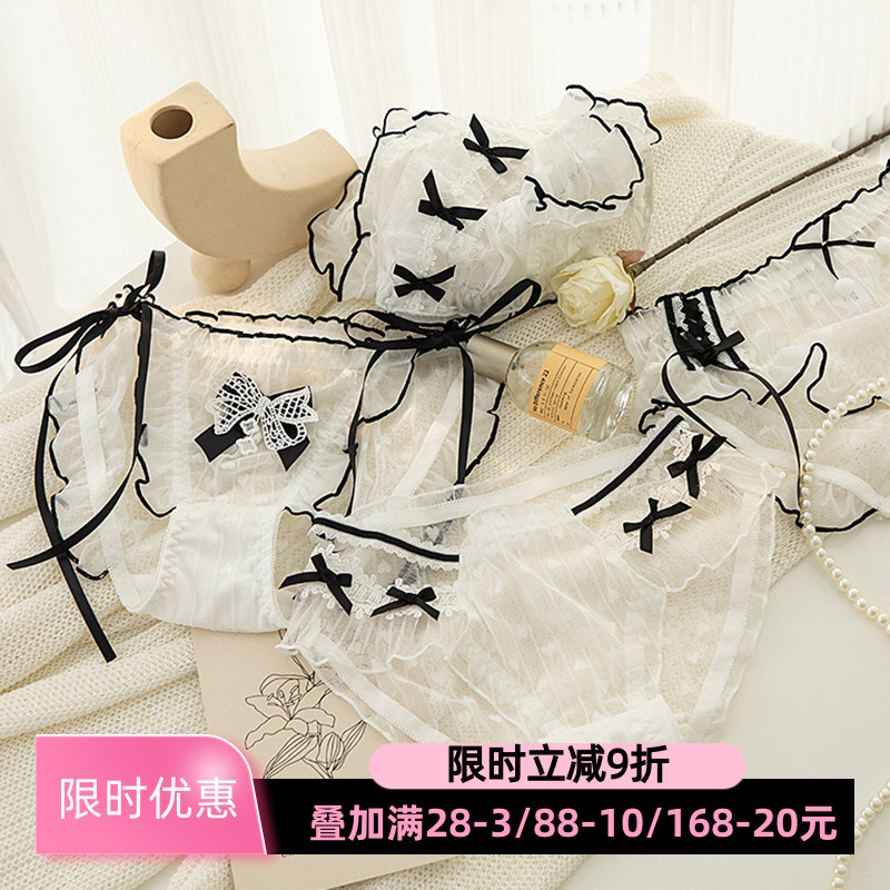 日系少女蝴蝶结内裤3件减3元