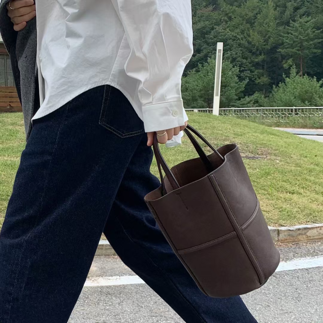 bucks&leather进口羊皮水桶包