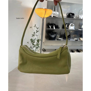 韩国bucks leather柔软羊皮简约小方包真皮高级气质单肩腋下包女