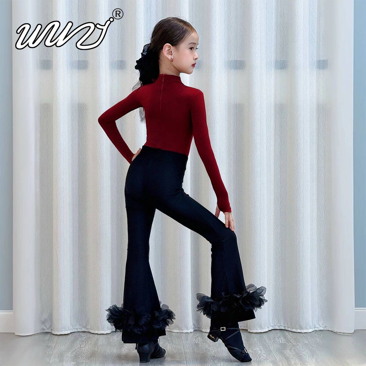 秋冬女童拉丁舞服套装练功服国标拉丁舞规定服少儿专业考级演出服,运动/瑜伽/健身/球迷用品,拉丁舞练习套装,淘宝优惠券,粉丝福利购,淘宝优惠卷