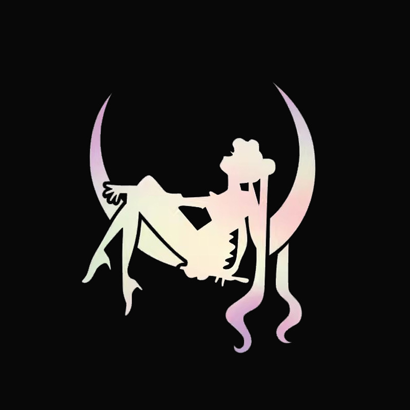 卡通动漫美少女战士月野兔人物汽车电动车车窗玻璃油箱盖装饰贴纸