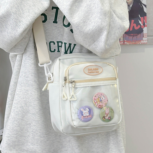 儿童单肩包女孩可爱中大童外出旅行小背包初中生出游小学生斜挎包