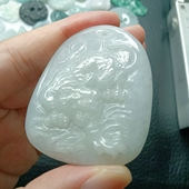 缅甸天然翡翠玉生肖下山虎吊坠