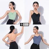 皇朝拉丁舞服百搭大露背肩带连体衣瑜伽服拉丁舞服H6391 H7051