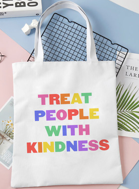 跨境外贸Harry Styles印花帆布包原宿单肩学生时尚手提购物袋现货