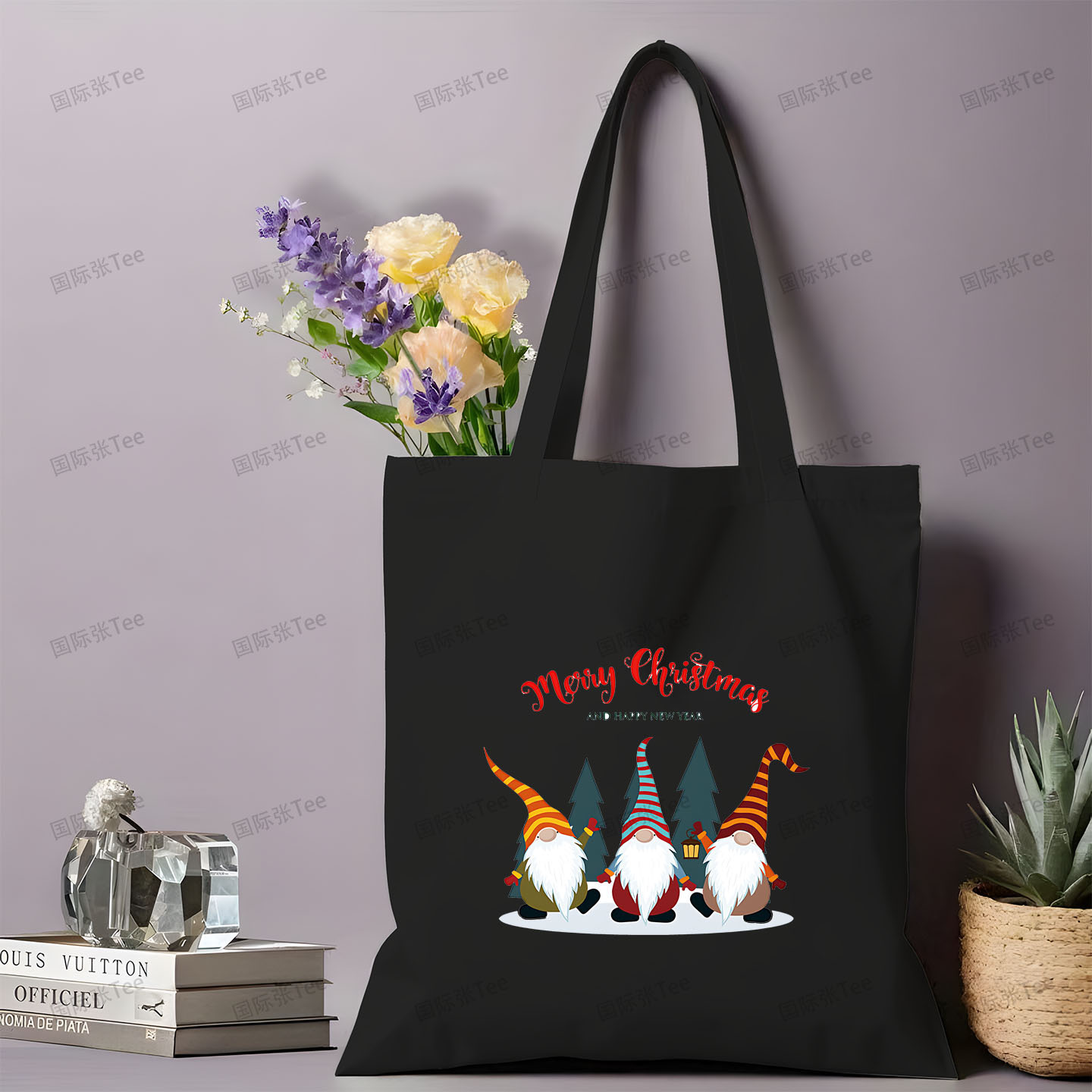 跨境新品圣诞树手提包
