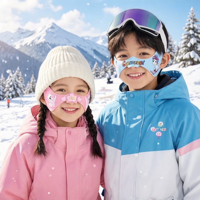 卡通儿童滑雪防冻护脸贴保暖鼻贴非一次性可反复使用防风防寒面罩,户外/登山/野营/旅行用品,滑雪护具,淘宝优惠券,粉丝福利购,淘宝优惠卷