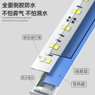 鱼缸灯led灯防水超亮水草灯小鱼缸专用灯照明灯草缸灯灌胶全光谱