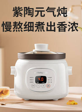 九阳紫陶电炖锅家用陶瓷煲汤锅煮粥炖甜品DG15Z-GD619团购礼品批