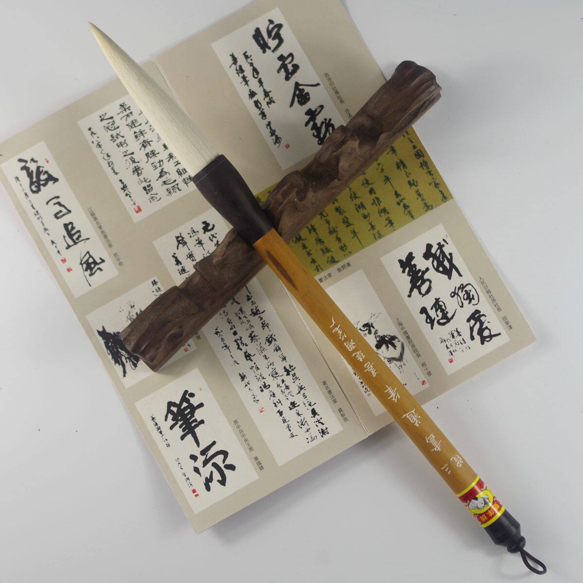 正品双羊牌善琏湖笔厂 三号书道笔  湖州软兼毫加健羊毫毛笔斗笔