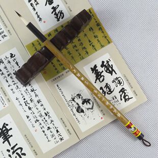 正品双羊牌善琏湖笔厂 精品双料小写卷 毛笔兔毫工笔抄经小楷