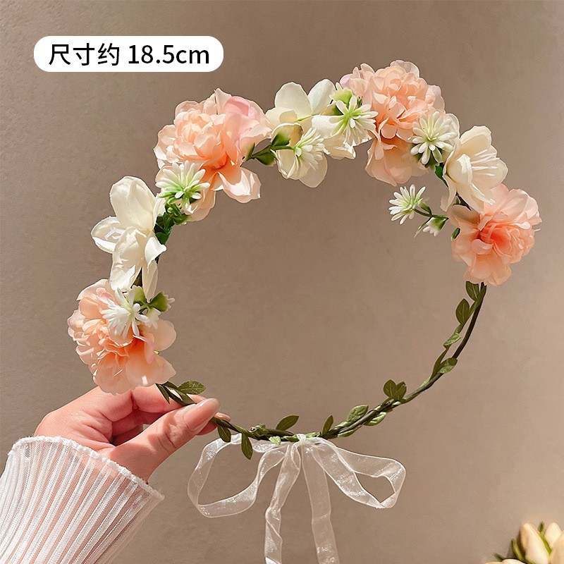 花环皇冠礼服头饰儿童女童发夹花童发箍公主女孩头花生日发饰发卡