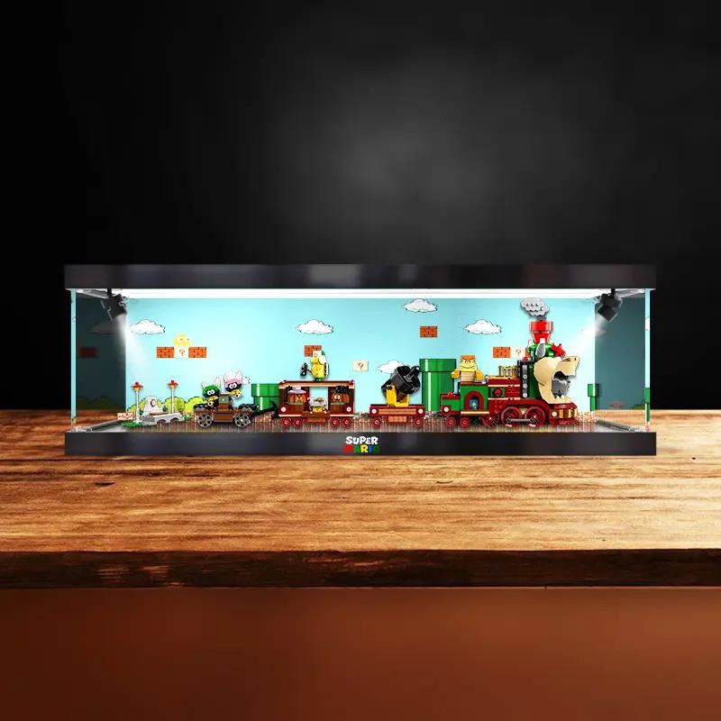 适用超级马里奥系列 71437 酷霸特快列车模型高清防尘收纳盒