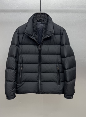 欧货时尚90白鸭绒男士保暖羽绒服2025冬季新款简约通勤立领外套潮