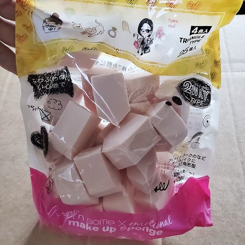 出口日本~tool家粉扑25块装 化妆师专用 化妆海绵粉底扑干湿两用