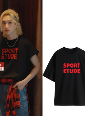 BossNoeul柴卡蒙同款宽松半袖纯棉潮流夏季衣服男女圆领短袖t恤