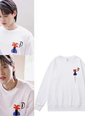 bkpp同款男女套头春秋冬季加绒圆领卫衣情侣长袖宽松纯棉打底衫