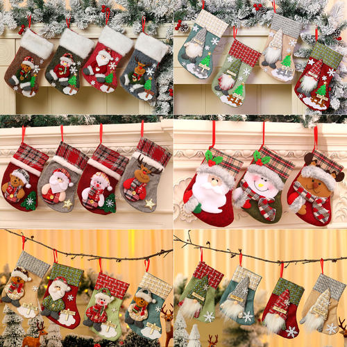 New cartoon Christmas socks, Christmas gift bags, candy bag