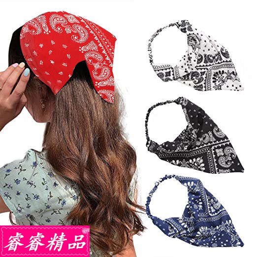 Bohemian triangle elastic rubber hair band retro headscarf 饰品/流行首饰/时尚饰品新 发饰 原图主图