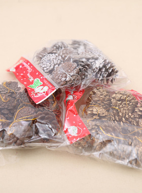 Christmas Tree ornament pinecone hanging ropes pine cones