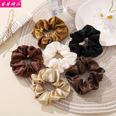 ins French style retro Rubber band Hair Tie Headdress Women