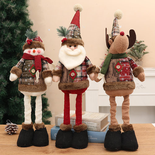 New Christmas Snowman Deer Decoration Doll Gift Santa Claus