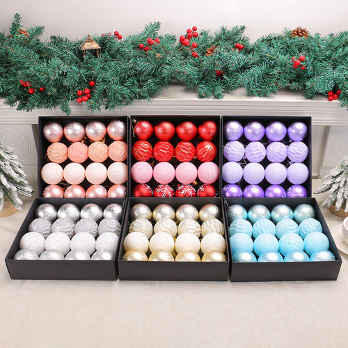 Colorful Christmas tree Ball Party hotel colorful Balls Set