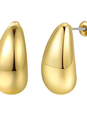 earing melon seed type alloy Earrings 欧美瓜子型高级感耳环女