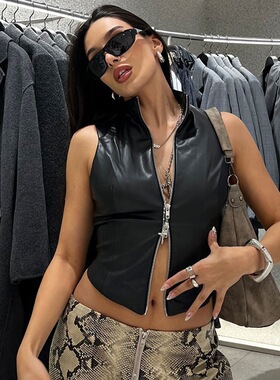 Autumn clothes women's fashionable sexy slim fit vest tops