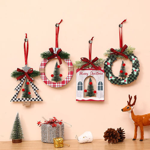 圣诞挂饰Christmas Decorations Cedar Tree Round Small pendant